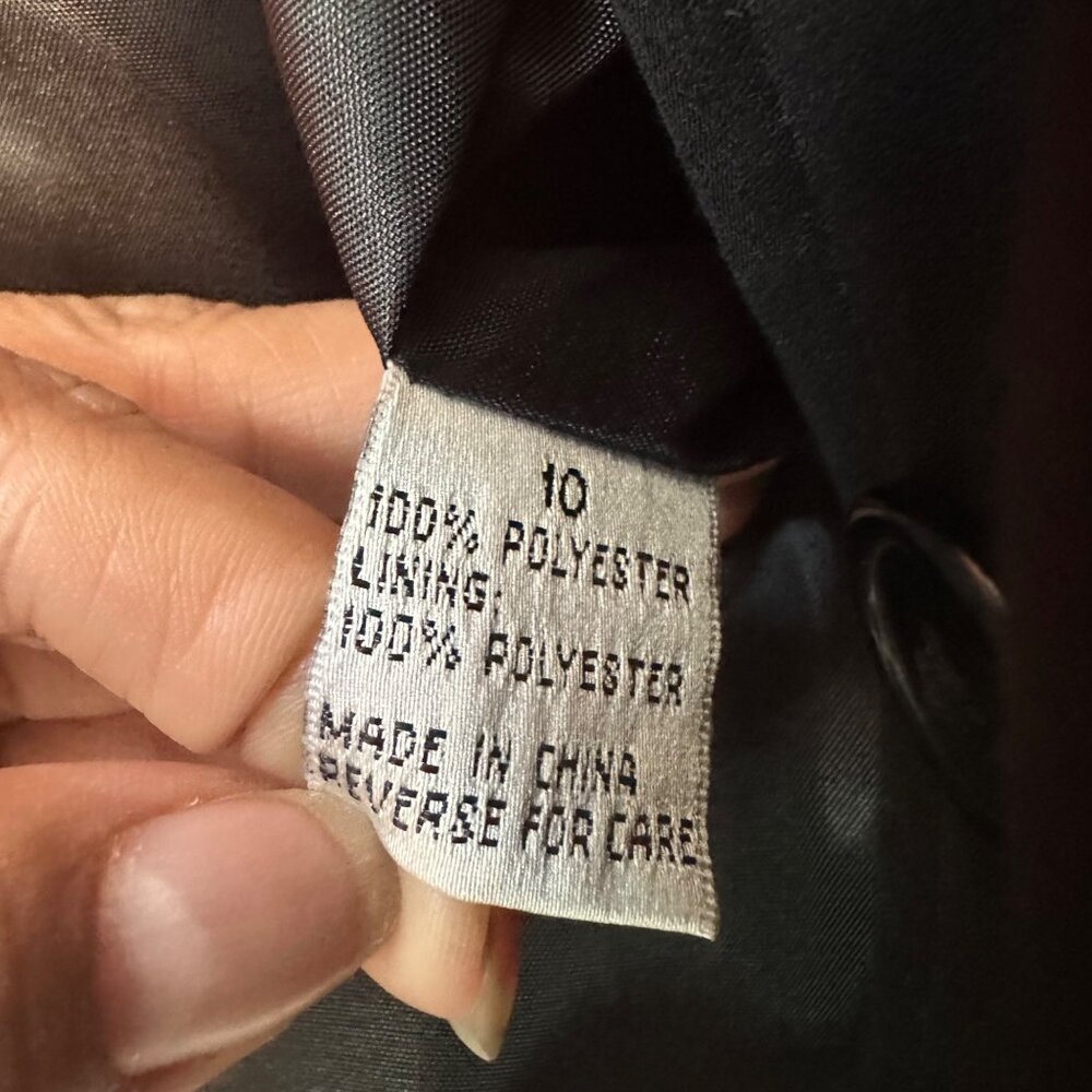 ✨✨✨Sz 10 Women's Isabel & Nina Black suit jacket Blazer 2 button front 2 pockets - Picture 5 of 7